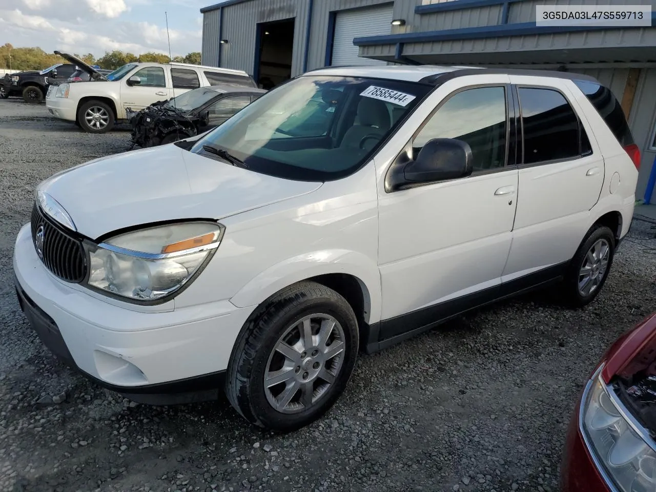 2007 Buick Rendezvous Cx VIN: 3G5DA03L47S559713 Lot: 78585444