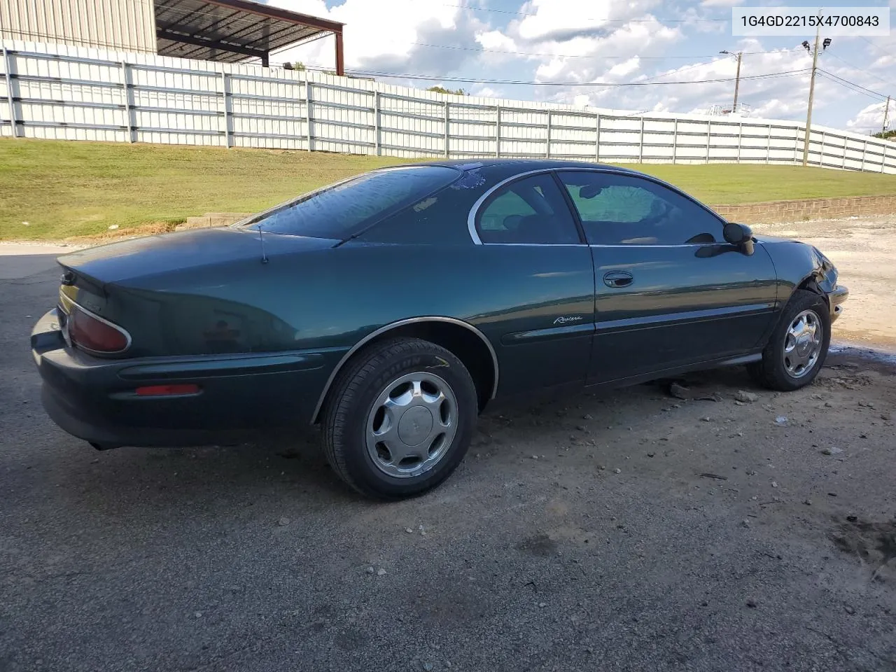 1999 Buick Riviera VIN: 1G4GD2215X4700843 Lot: 72240664