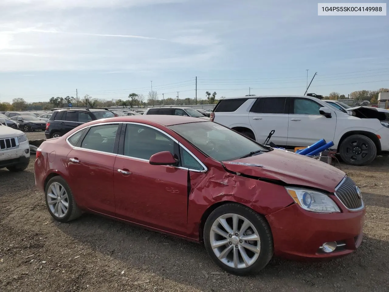 2012 Buick Verano VIN: 1G4PS5SK0C4149988 Lot: 76512384