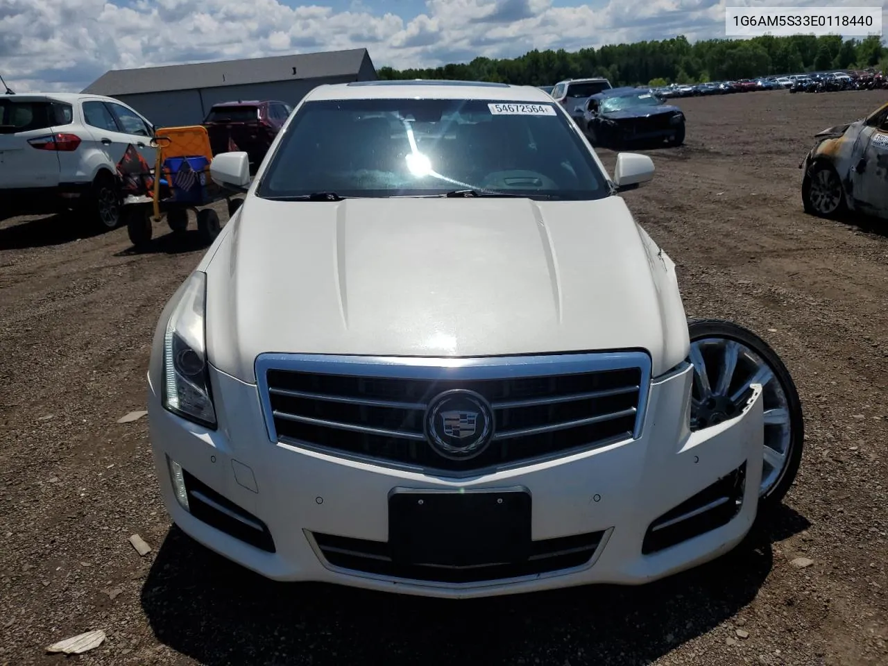 2014 Cadillac Ats Premium VIN: 1G6AM5S33E0118440 Lot: 54672564