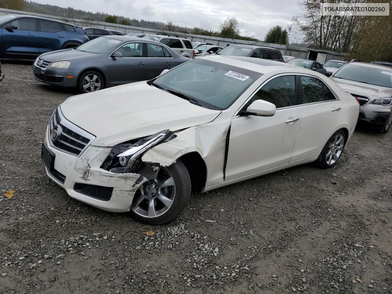 2014 Cadillac Ats Luxury VIN: 1G6AB5RA7E0100260 Lot: 72733654