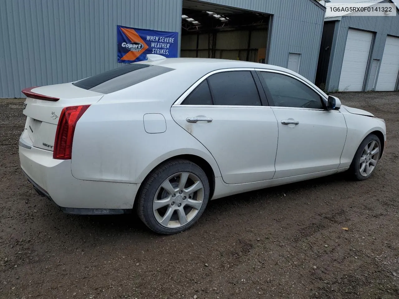 2015 Cadillac Ats VIN: 1G6AG5RX0F0141322 Lot: 72882794