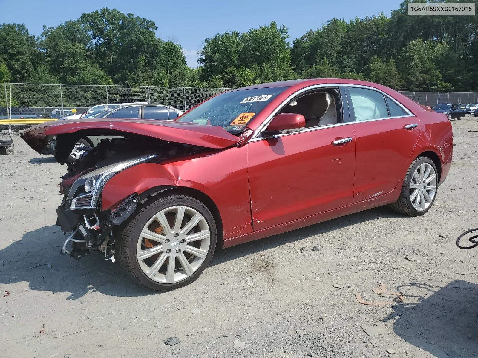 2016 Cadillac Ats Luxury VIN: 1G6AH5SXXG0167015 Lot: 63613364