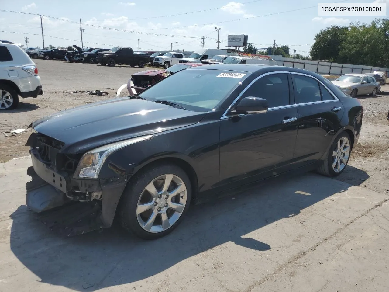 2016 Cadillac Ats Luxury VIN: 1G6AB5RX2G0108001 Lot: 67755834