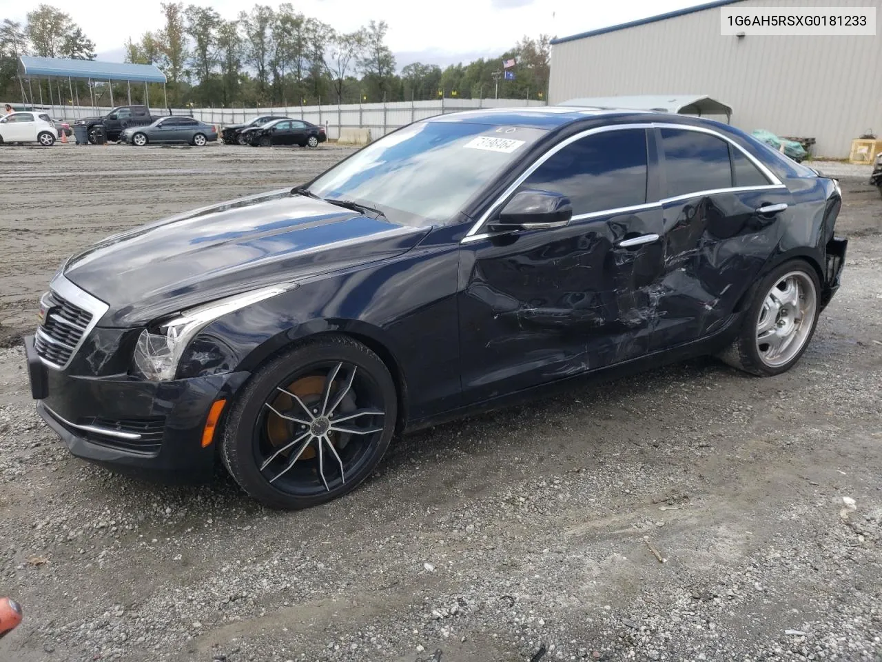 2016 Cadillac Ats Luxury VIN: 1G6AH5RSXG0181233 Lot: 73198464