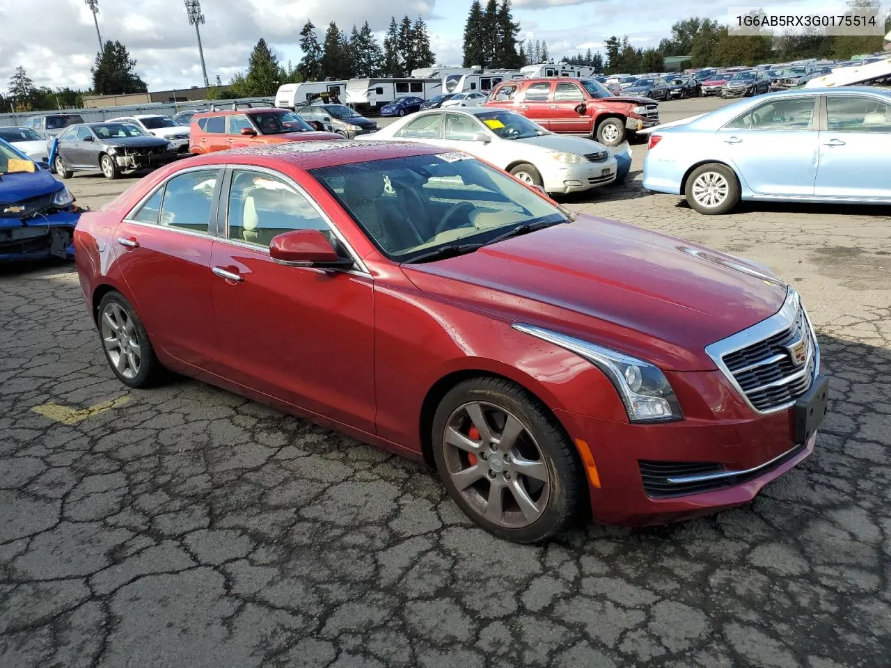 2016 Cadillac Ats Luxury VIN: 1G6AB5RX3G0175514 Lot: 76316794