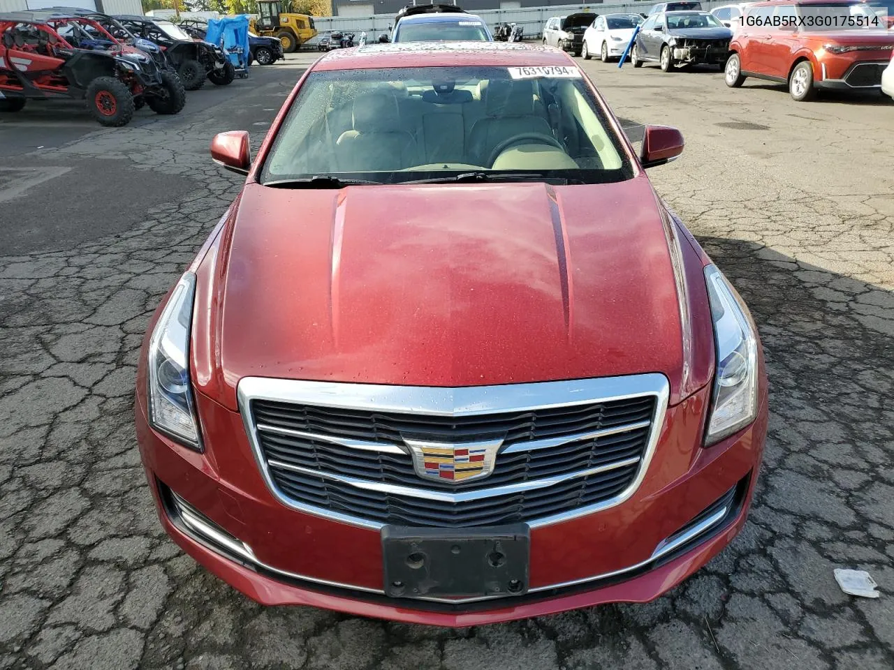 2016 Cadillac Ats Luxury VIN: 1G6AB5RX3G0175514 Lot: 76316794