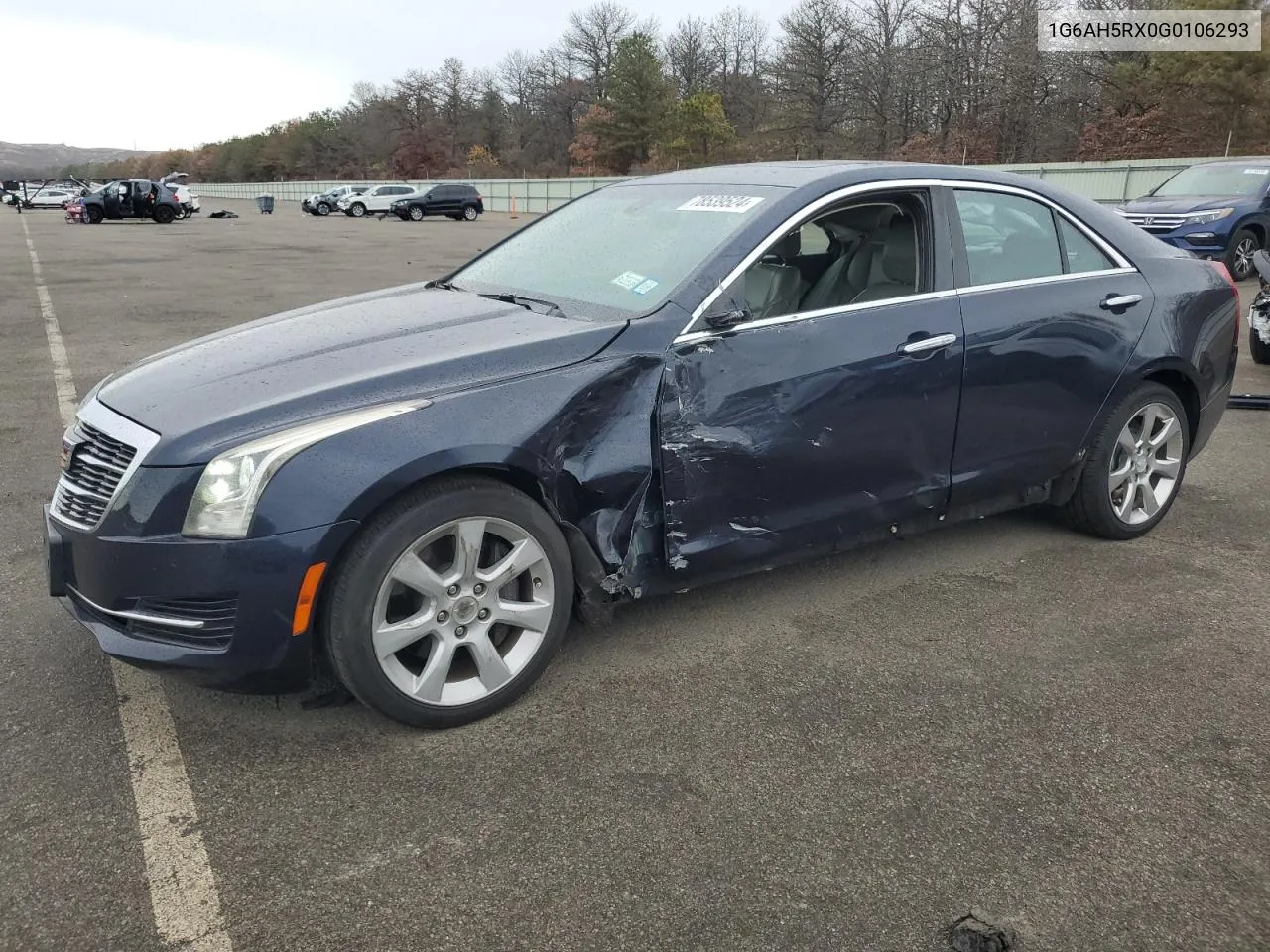 2016 Cadillac Ats Luxury VIN: 1G6AH5RX0G0106293 Lot: 78539524