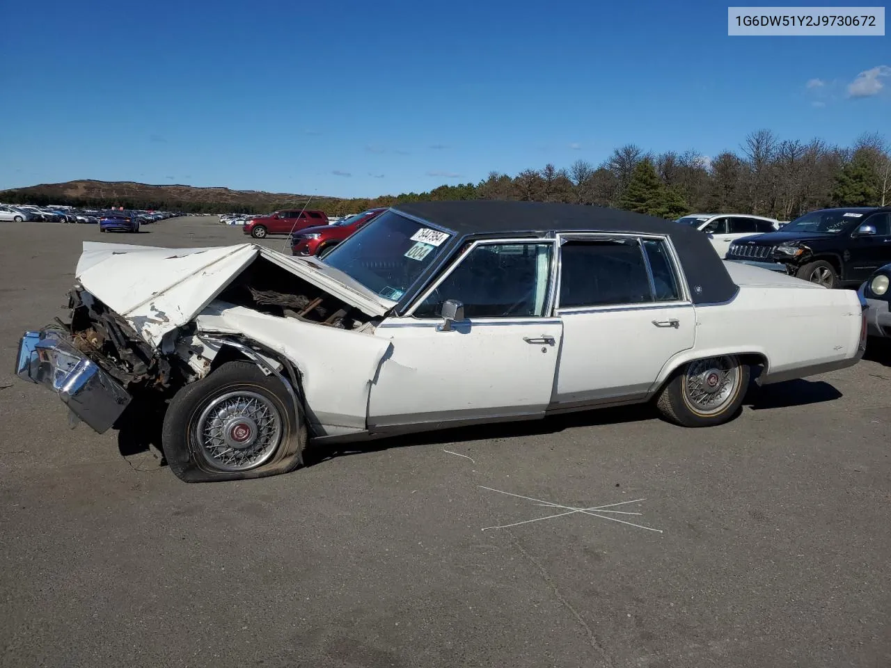 1988 Cadillac Brougham VIN: 1G6DW51Y2J9730672 Lot: 75447954