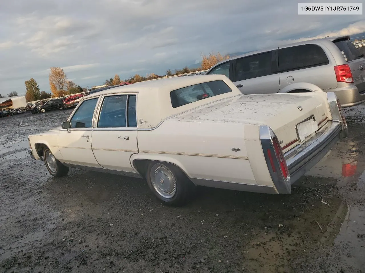 1988 Cadillac Brougham VIN: 1G6DW51Y1JR761749 Lot: 80371494