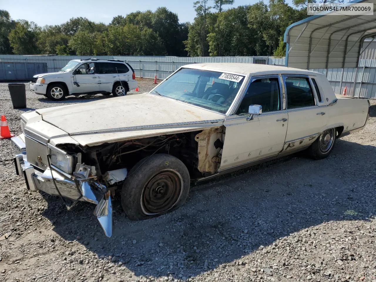 1991 Cadillac Brougham VIN: 1G6DW54E7MR700069 Lot: 71820544