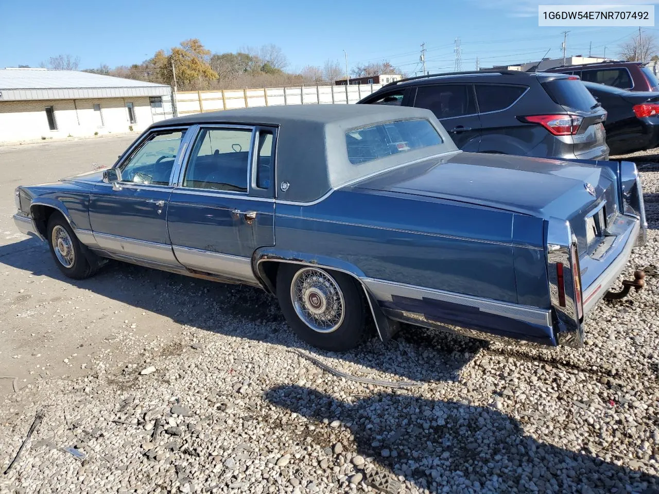 1992 Cadillac Brougham VIN: 1G6DW54E7NR707492 Lot: 79950214