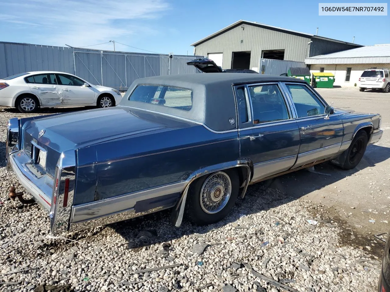 1992 Cadillac Brougham VIN: 1G6DW54E7NR707492 Lot: 79950214