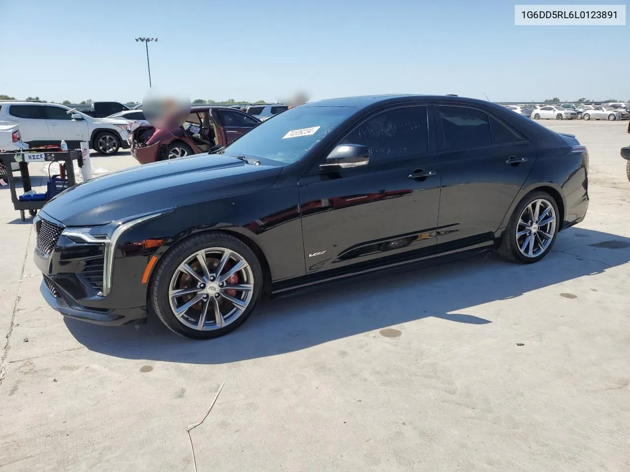 2020 Cadillac Ct4-V VIN: 1G6DD5RL6L0123891 Lot: 74509234