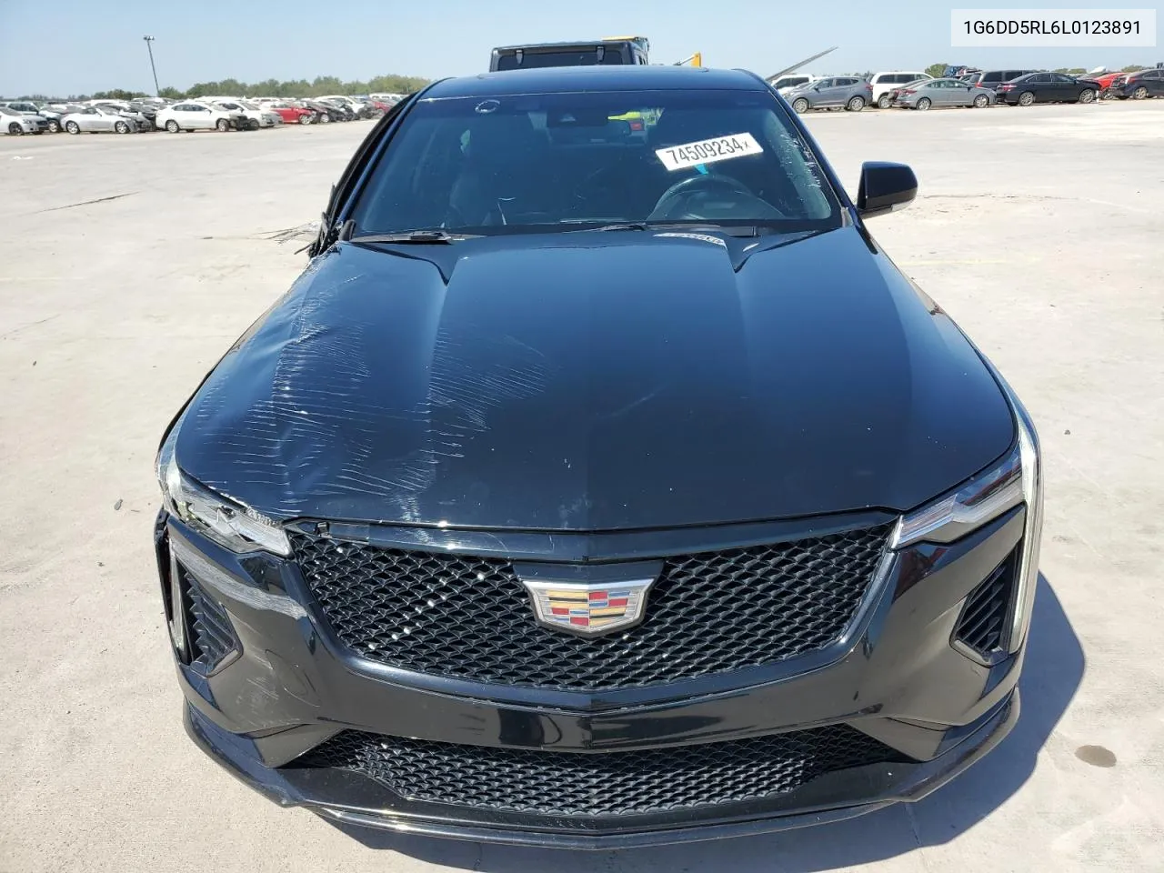 2020 Cadillac Ct4-V VIN: 1G6DD5RL6L0123891 Lot: 74509234