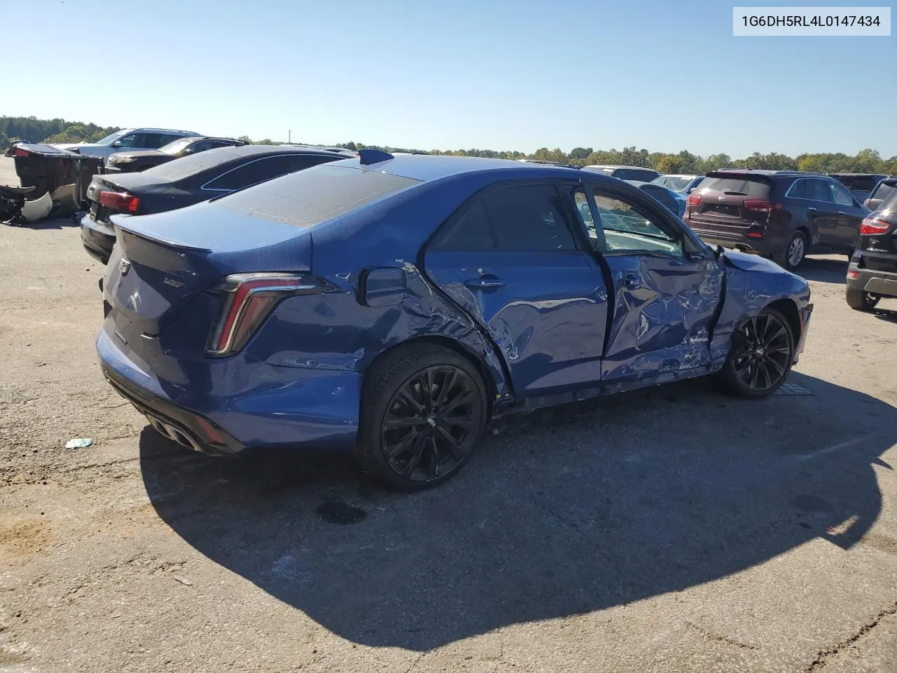 2020 Cadillac Ct4-V VIN: 1G6DH5RL4L0147434 Lot: 76632444