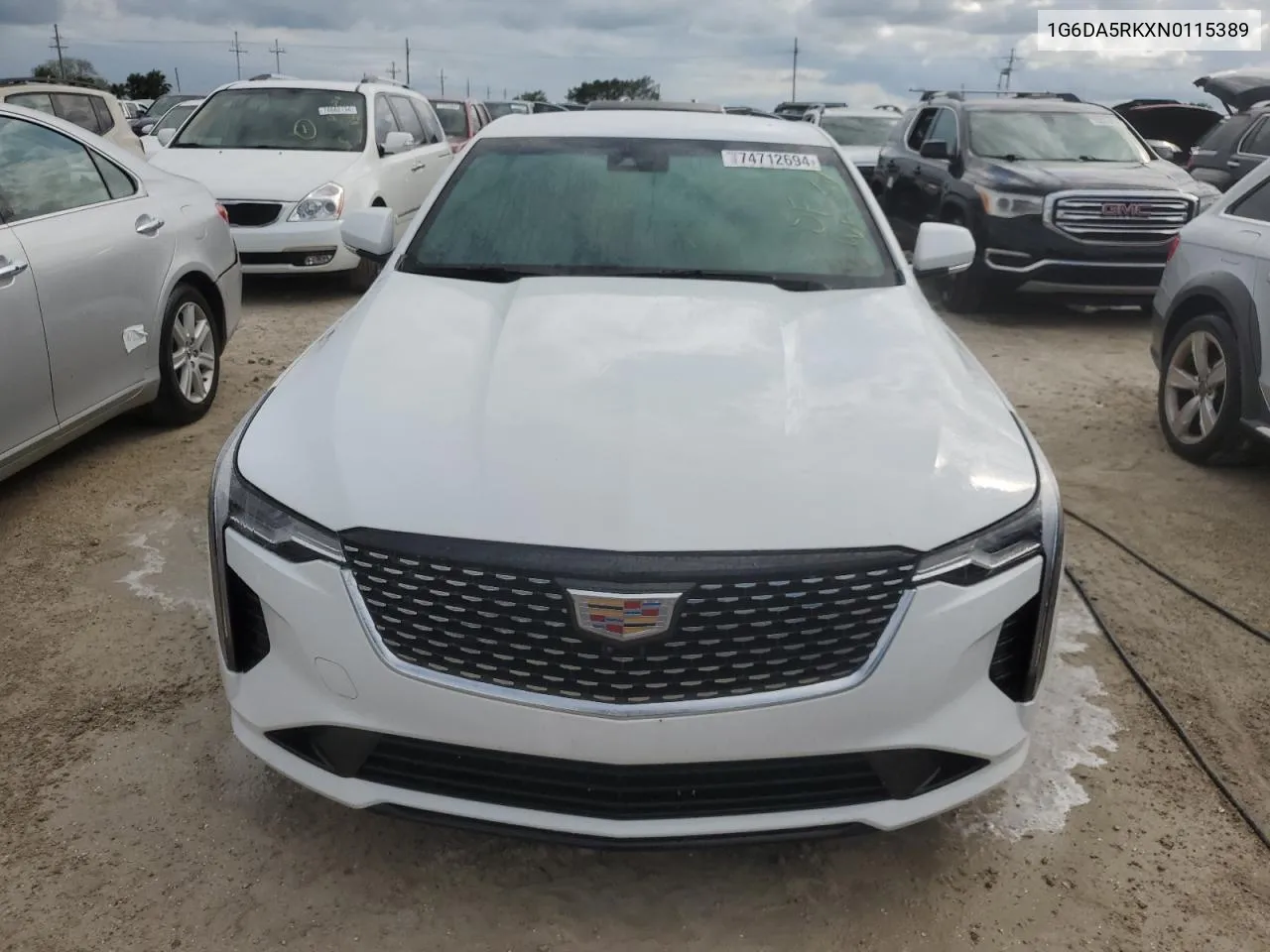 2022 Cadillac Ct4 Luxury VIN: 1G6DA5RKXN0115389 Lot: 74712694