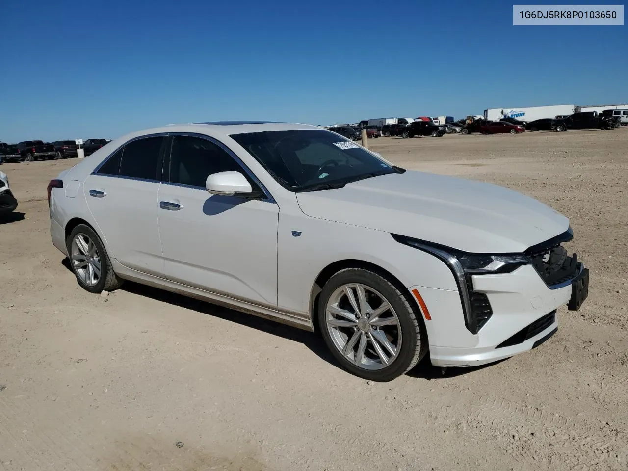 2023 Cadillac Ct4 Luxury VIN: 1G6DJ5RK8P0103650 Lot: 77681514