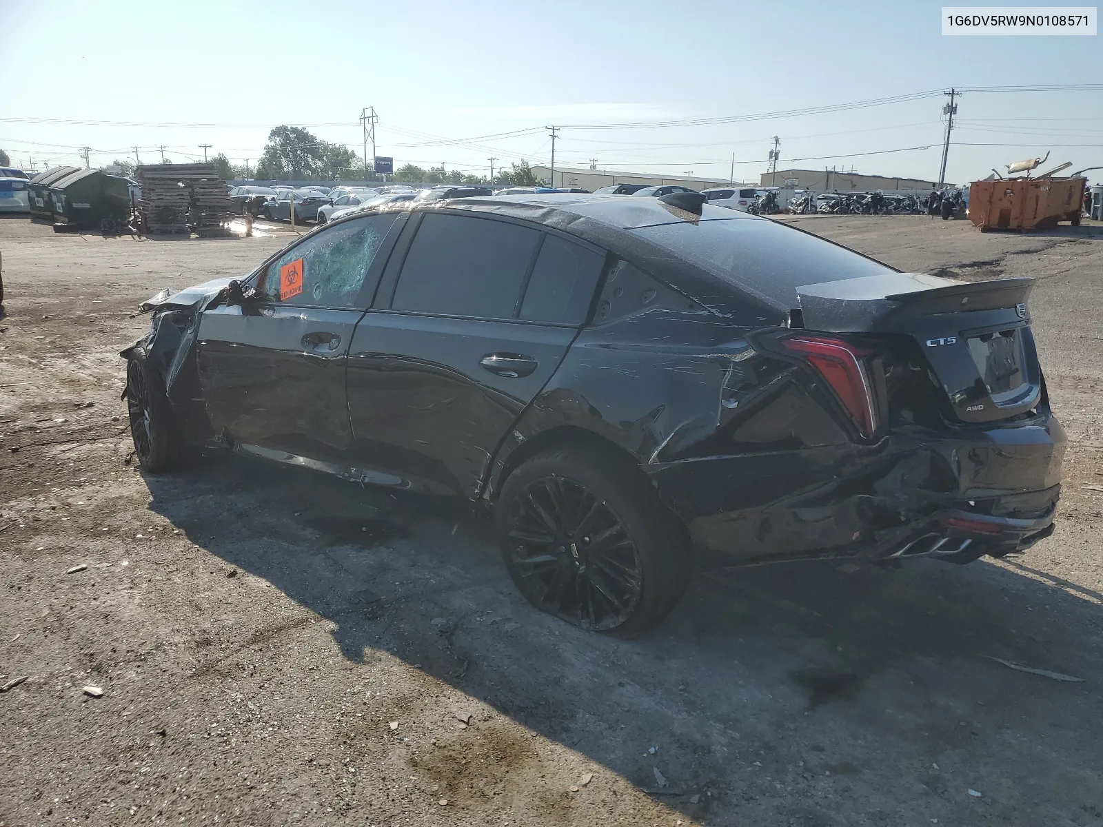 2022 Cadillac Ct5-V VIN: 1G6DV5RW9N0108571 Lot: 68798914