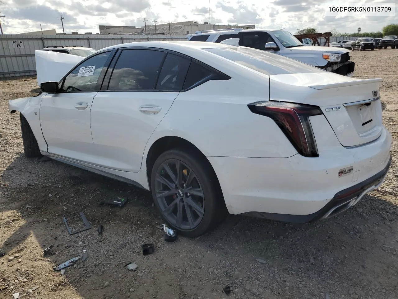 2022 Cadillac Ct5 Sport VIN: 1G6DP5RK5N0113709 Lot: 78757494