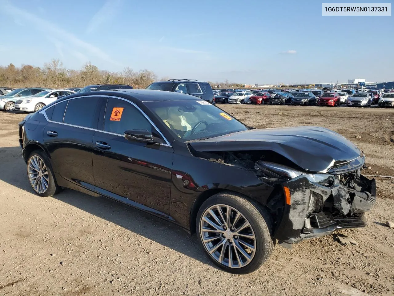 2022 Cadillac Ct5 Premium Luxury VIN: 1G6DT5RW5N0137331 Lot: 79651794