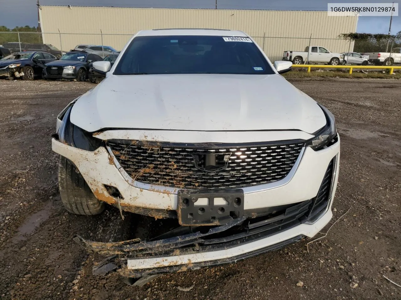 2022 Cadillac Ct5 Luxury VIN: 1G6DW5RK8N0129874 Lot: 79692414