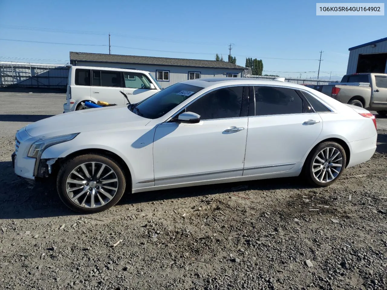 2016 Cadillac Ct6 Premium VIN: 1G6KG5R64GU164902 Lot: 69437374