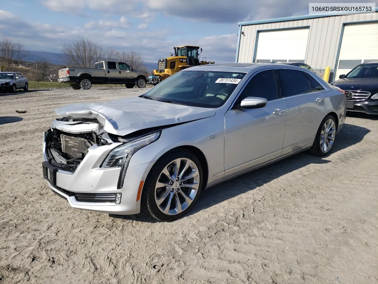 2016 Cadillac Ct6 Luxury VIN: 1G6KD5RSXGU165753 Lot: 80751434