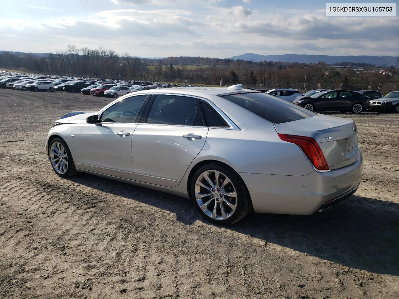 2016 Cadillac Ct6 Luxury VIN: 1G6KD5RSXGU165753 Lot: 80751434