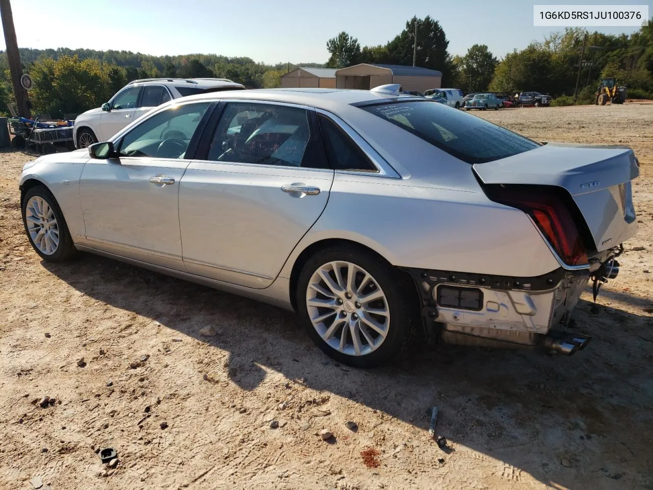 1G6KD5RS1JU100376 2018 Cadillac Ct6 Luxury