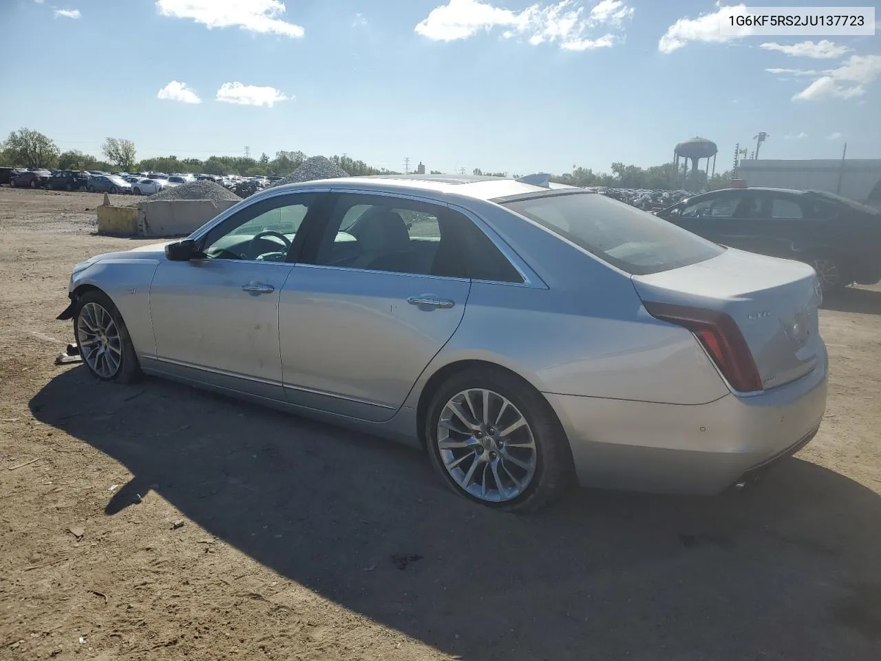 2018 Cadillac Ct6 Premium Luxury VIN: 1G6KF5RS2JU137723 Lot: 72899094