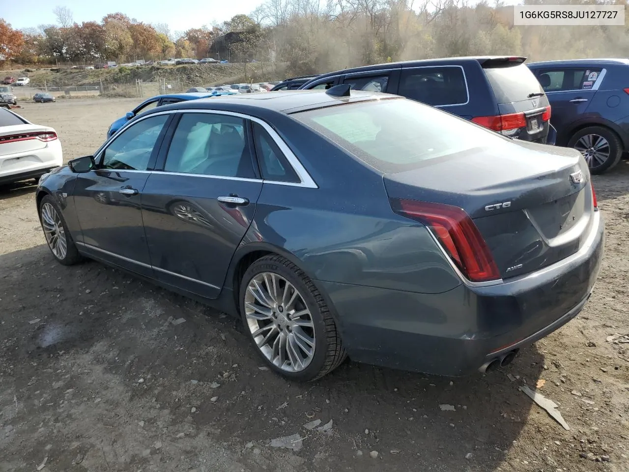 2018 Cadillac Ct6 Premium Luxury Csav VIN: 1G6KG5RS8JU127727 Lot: 77895304