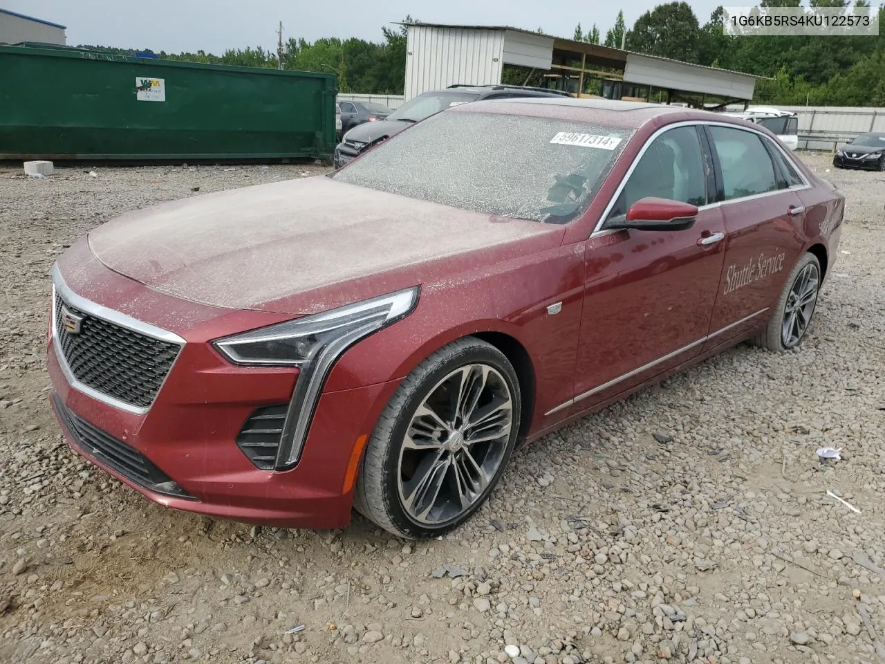 2019 Cadillac Ct6 Luxury VIN: 1G6KB5RS4KU122573 Lot: 59617314