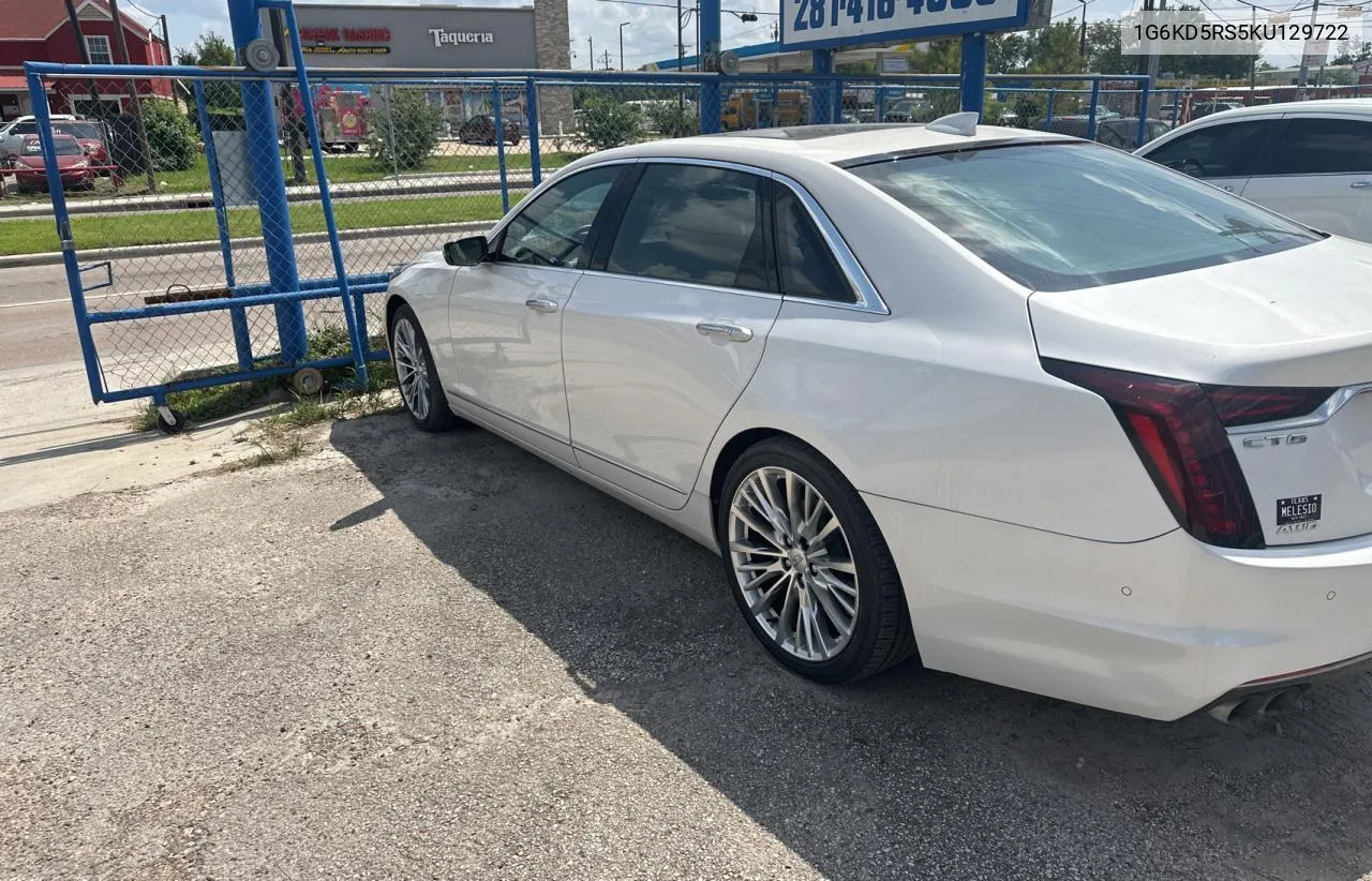 1G6KD5RS5KU129722 2019 Cadillac Ct6 Premium Luxury