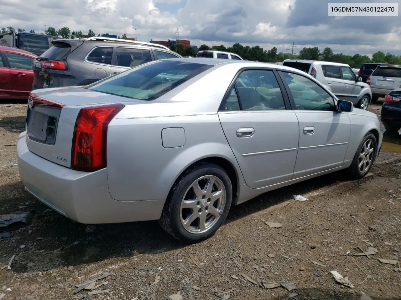 2003 Cadillac Cts VIN: 1G6DM57N430122470 Lot: 56273174