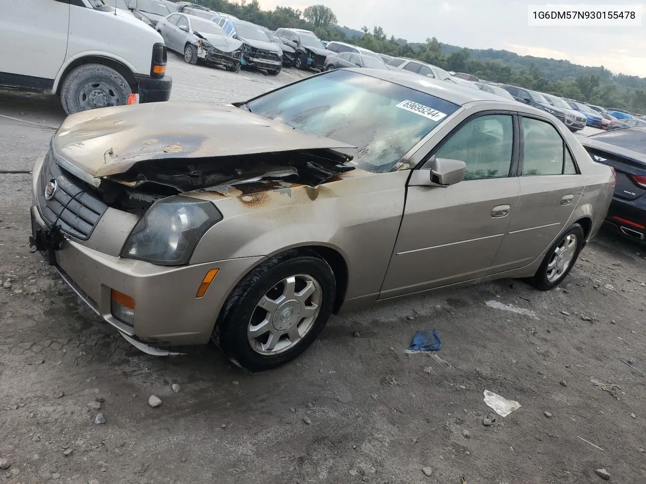 2003 Cadillac Cts VIN: 1G6DM57N930155478 Lot: 69695244