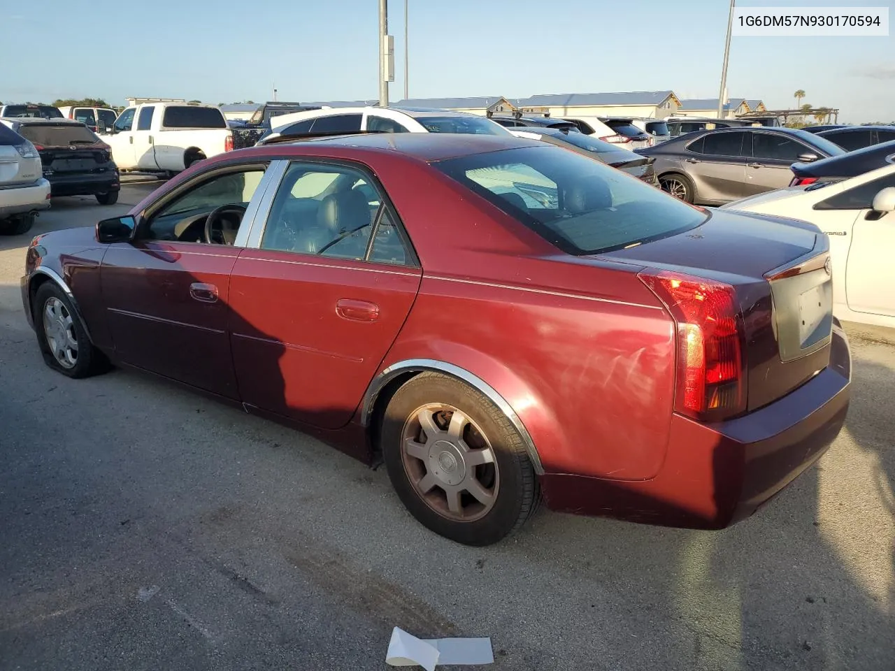 2003 Cadillac Cts VIN: 1G6DM57N930170594 Lot: 75062264