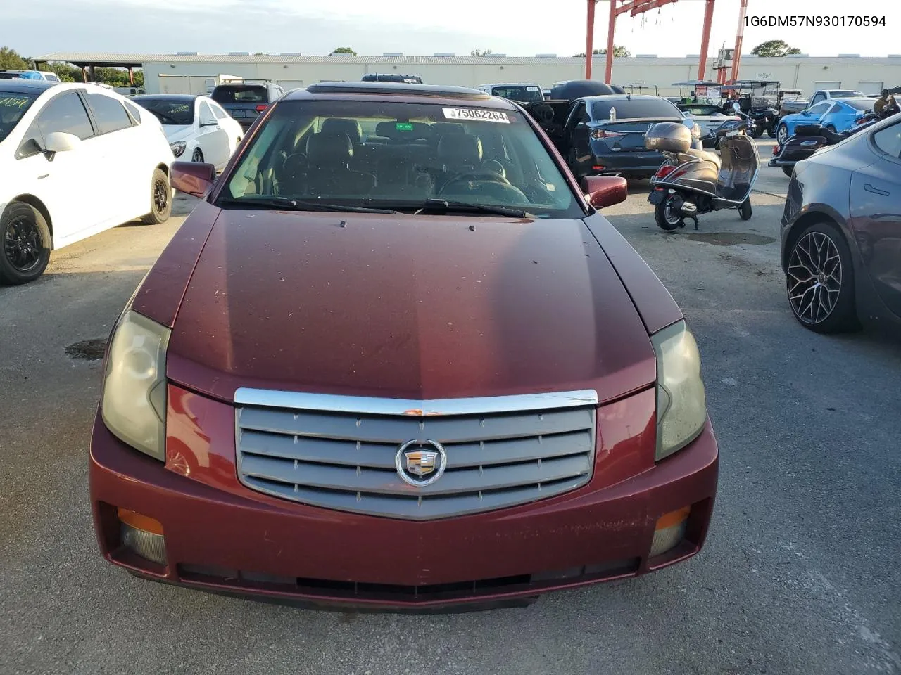 2003 Cadillac Cts VIN: 1G6DM57N930170594 Lot: 75062264