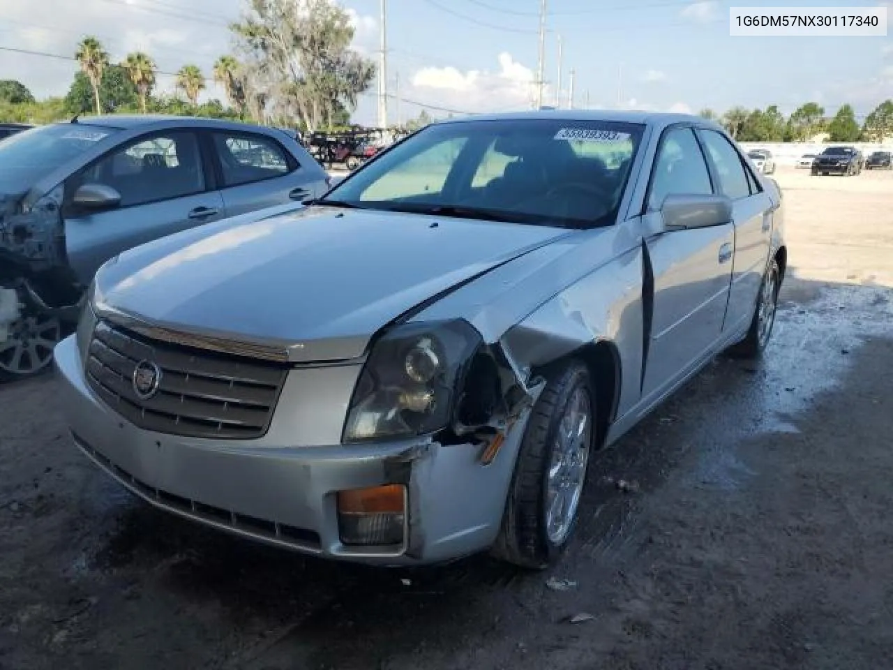 2003 Cadillac Cts VIN: 1G6DM57NX30117340 Lot: 75198374