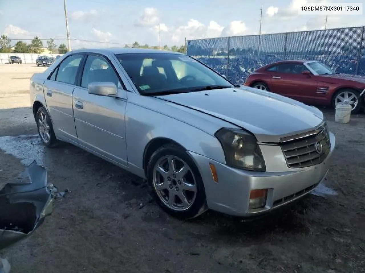 2003 Cadillac Cts VIN: 1G6DM57NX30117340 Lot: 75198374