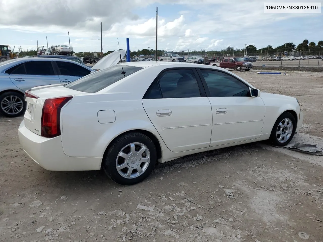 2003 Cadillac Cts VIN: 1G6DM57NX30136910 Lot: 76932244