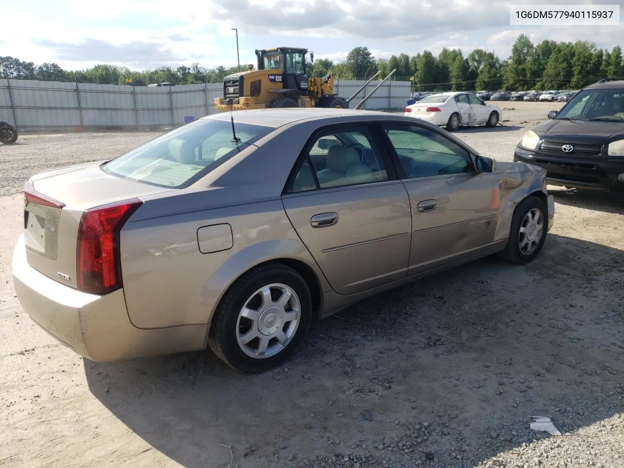 2004 Cadillac Cts VIN: 1G6DM577940115937 Lot: 55392584