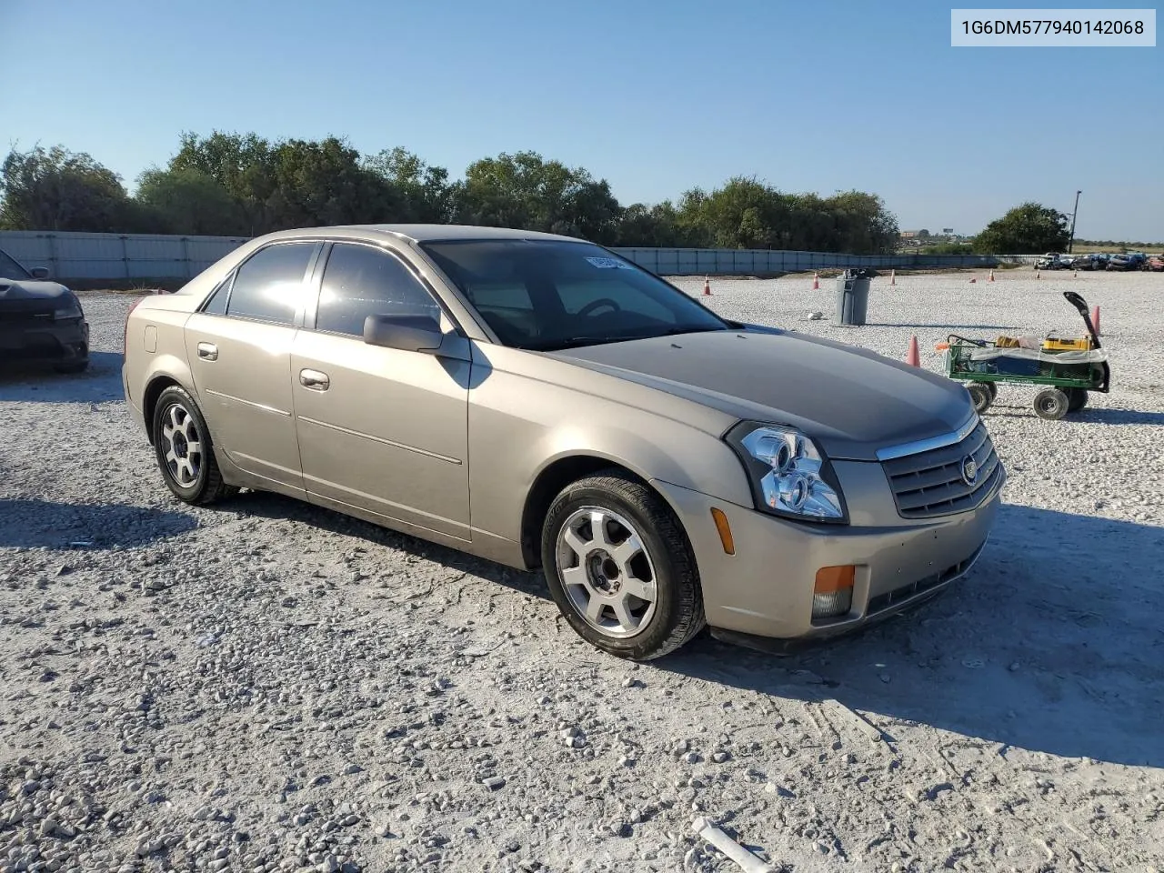 2004 Cadillac Cts VIN: 1G6DM577940142068 Lot: 74938994