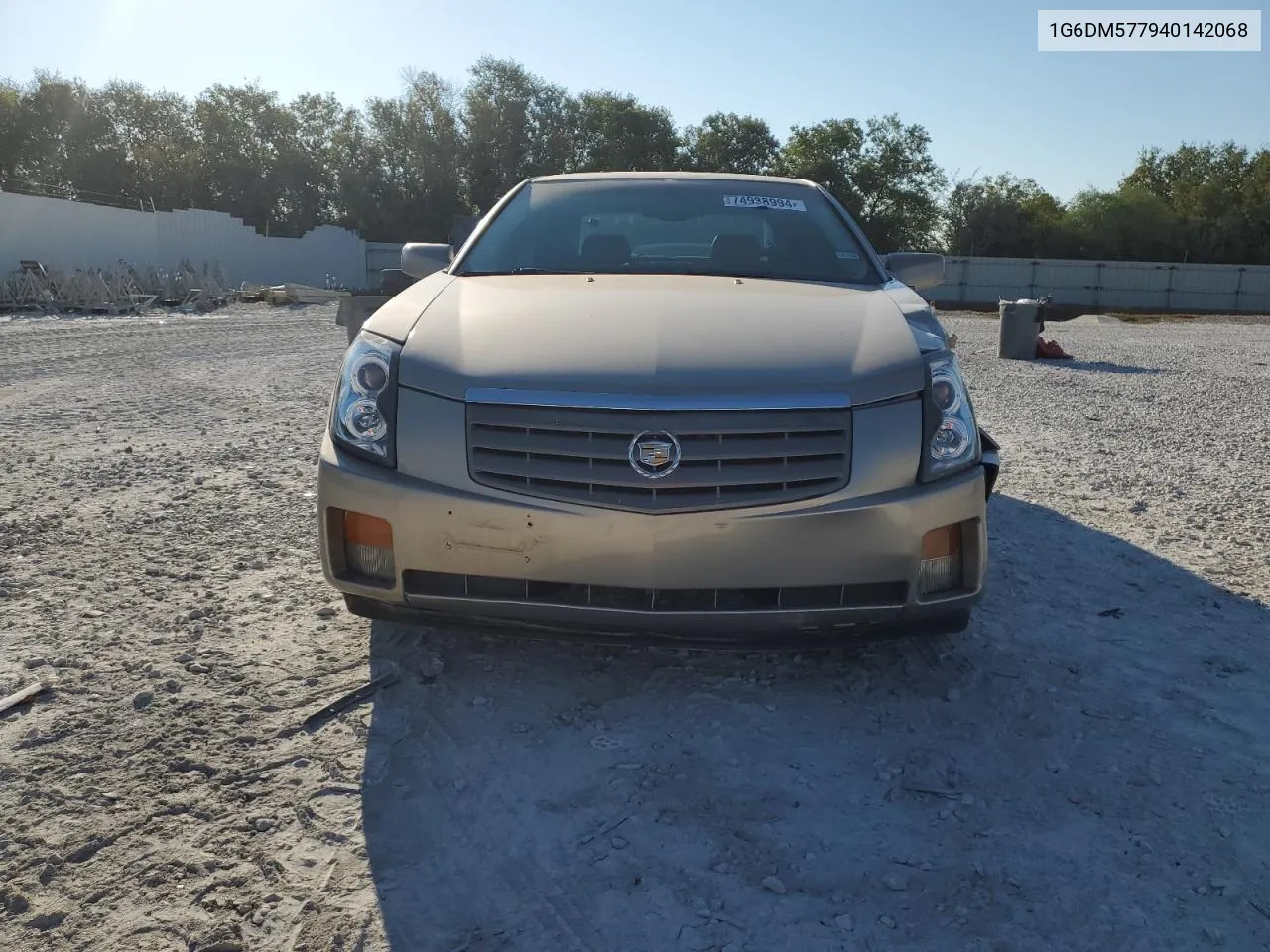 2004 Cadillac Cts VIN: 1G6DM577940142068 Lot: 74938994