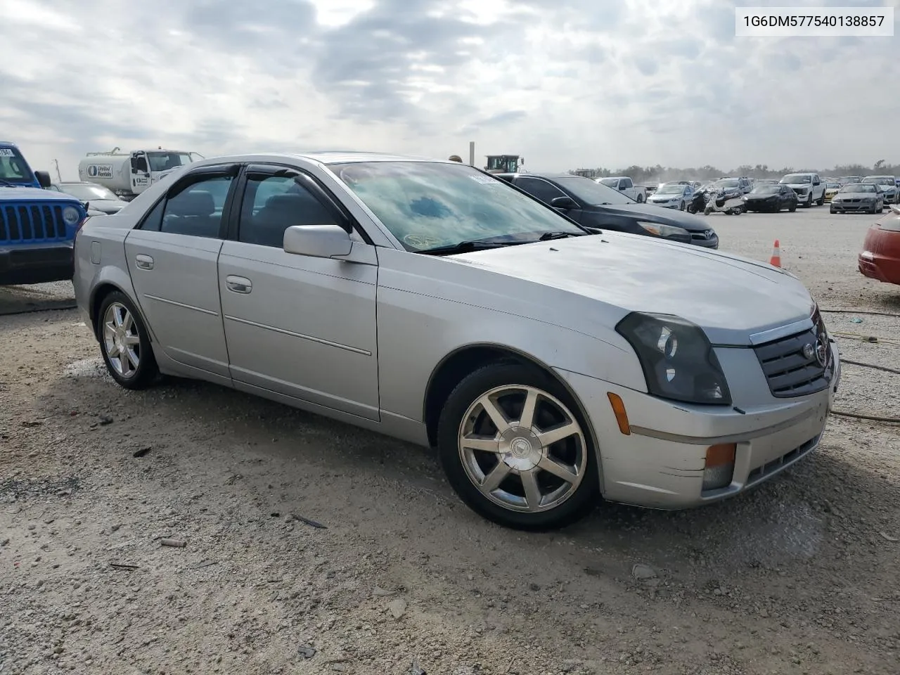 2004 Cadillac Cts VIN: 1G6DM577540138857 Lot: 76076494