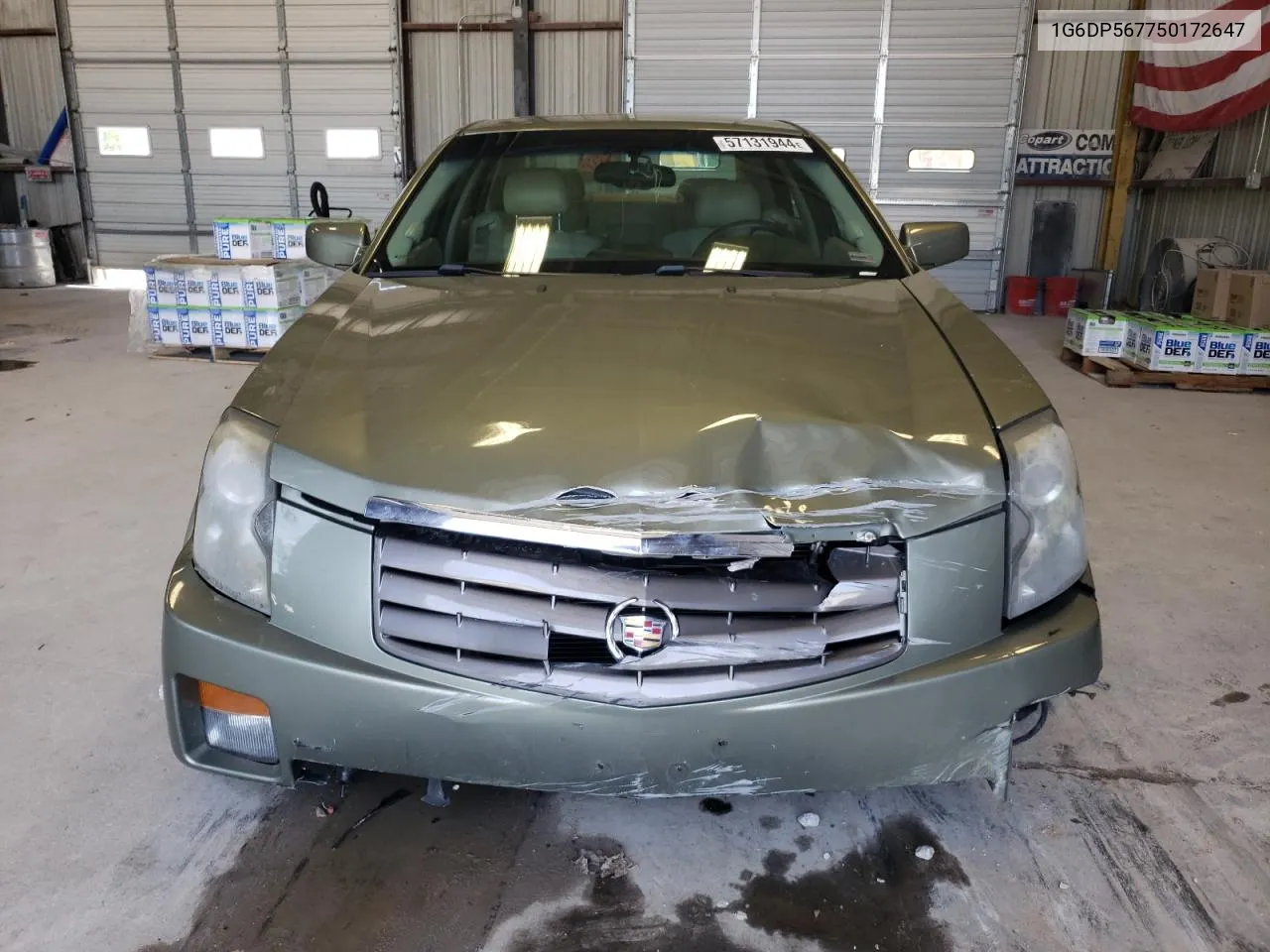 2005 Cadillac Cts Hi Feature V6 VIN: 1G6DP567750172647 Lot: 57131944