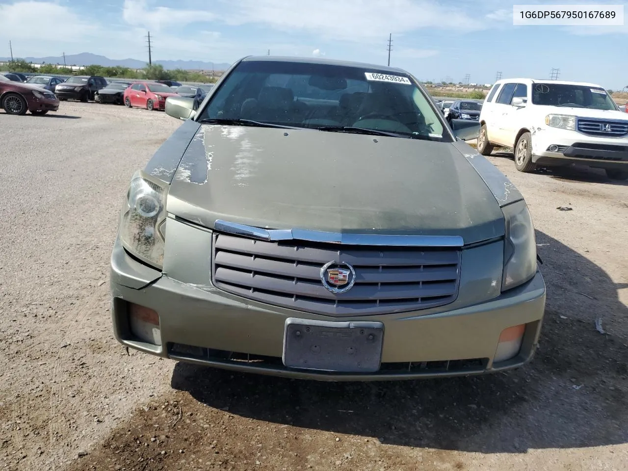 2005 Cadillac Cts Hi Feature V6 VIN: 1G6DP567950167689 Lot: 60243934