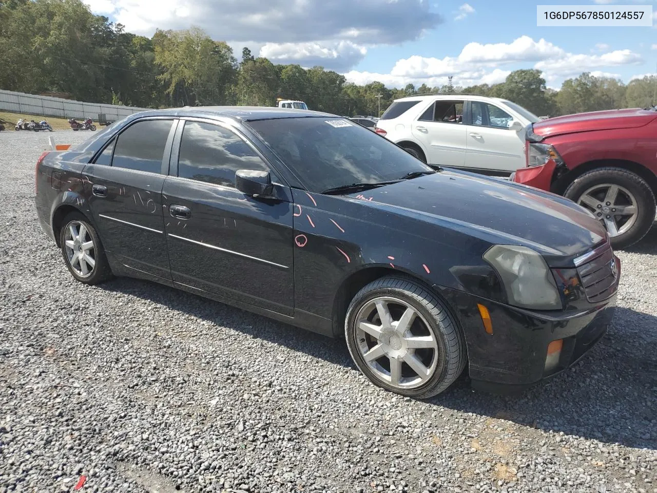 2005 Cadillac Cts Hi Feature V6 VIN: 1G6DP567850124557 Lot: 76398794