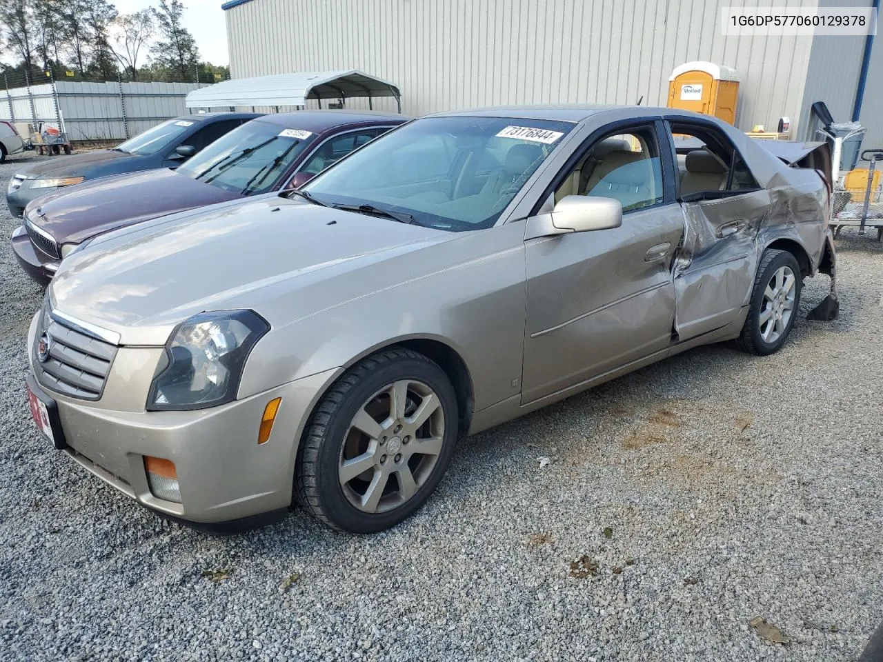 2006 Cadillac Cts Hi Feature V6 VIN: 1G6DP577060129378 Lot: 73176844