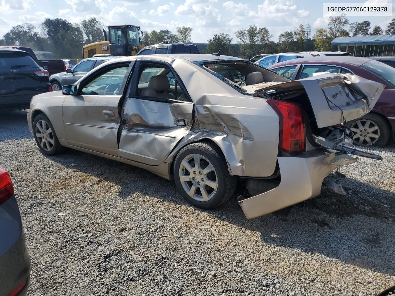 2006 Cadillac Cts Hi Feature V6 VIN: 1G6DP577060129378 Lot: 73176844